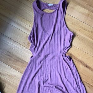 Light pinkish purple high neck dress from garage